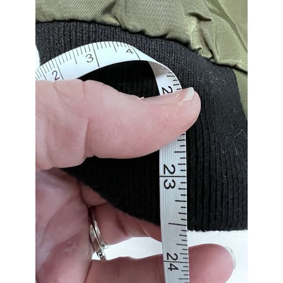 Bibisama Zodiac Monkey Olive Green Bomber Jacket XS-S Embroidered Streetwear - Picture 16 of 16